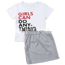 2020 Hot Sale Fashion, New Style Summer Infant Kid Girls Fashion T Shirt+Shorts Skirt Girls Outfits Clothing Set/