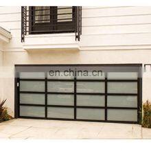 Modern Automatic Aluminum Sectional Panel Glass Garage Doors for Homes thumbnail-5