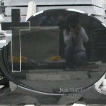 Black Granite Custom Cross Tombstone thumbnail-1