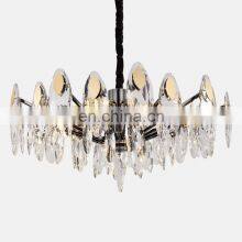 Hight Quality Large European Gold Traditional Maria Theresa Stainless Steel Crystal Chandelier for Hotel Project thumbnail-1