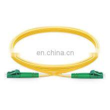 LC APC to LC APC Duplex 2.0mm PVC (OFNR) 9125 Single Mode Fiber Patch Cord Cable