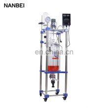 Chemical Mixing Pharmaceutical Double Layer Jacketed Automatic Stirring Glass Reactor thumbnail-3