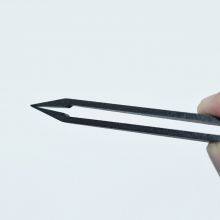 Black Plastic Tweezers Clean Carbon Fiber Tweezers Pointed Flat Elbow Round 93305 thumbnail-2