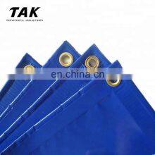 Venda direta da fábrica. Coberturas de lona de PVC resistentes, impermeáveis, azuis, com 1000D e 610gsm, à prova de fogo, para caminhões e barracas. thumbnail-4