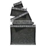 Multi Purpose 4 Pcs Nylon Mesh Bag Set Lightweight Mesh Travel Organizer Bag thumbnail-3