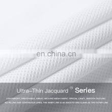 Side Spilt Sports Mesh Short Sleeve Tshirts Womens Custom Polyester Backwards Yoga Tops thumbnail-3