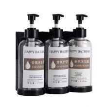 Wall Mount 300ml Shampoo Shower Gel Hand Wash Body Wash Manual Type Liquid Soap Dispenser Bottle for Kitchen Bathroom thumbnail-5