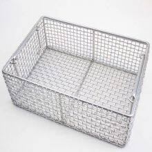 Customized 304 Stainless Steel Woven Wire Mesh Basket For Storage thumbnail-1