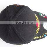 Custom Blank Snapback Cap With Leather Brim thumbnail-6