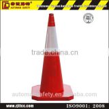 1m Recycled Rubber Reflective Road Working Safety Cone Barrier Cone