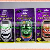 Hot sale Halloween spooky time pumpkin electronic doorbell with talking spider