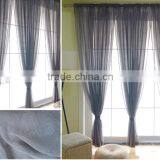 Plain Coloured Polyester Linen Curtain Fabric thumbnail-1
