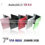 7 Inch WinCE Laptop With Android 2.2 os