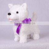 White Walking and Nodding Dog