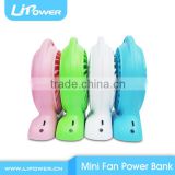 Rechargable Super Strong Wind Desk Mini Fan With Power Bank Function Adjustable Speed and LED Flashlight thumbnail-6