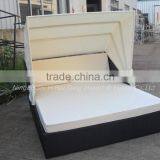 Comfortable With High Quality Cushion Outdoor Rattan Bed thumbnail-2