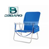 Portable Plastic Arm Folding Beach Chair With Side Bag