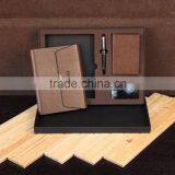 2015 High end PU bound business gift set with notepad