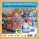 Hot Sale Inflatable spongebob combo bouncy castle