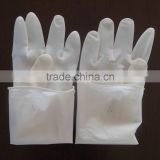 Single-use sterile rubber surgical gloves