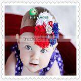 Top Baby Girls Beautiful Flower Headband,ribbon Bow Hair,fashion Ribbon Flower Headband thumbnail-5