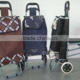 Stair Climbing Shopping Trolley Cart With Chair thumbnail-3