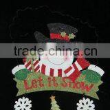 SNOWMAN LET IT SNOW CHRISTMAS ORNAMENTS OUTDOOR thumbnail-1