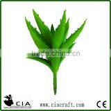 Potted Artificial Aloe Pick Plant in Green for Table Centerpiece Decor thumbnail-3