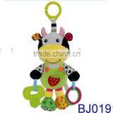 Lovely Stuffed Baby Rattle Bed Decorative Cow Toy thumbnail-3