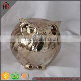 Ceramic Owl Statues Plating for Home Ornament thumbnail-1