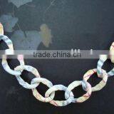 Aluminum painted necklace chain