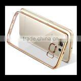 Clear Hard Back TPU Gold Electroplating Bumper Case Cover For Samsung S7 & S7 Edge thumbnail-2
