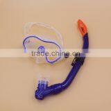 Blue Fashionalable PVC Window China All Silicone Diving Mask Shatter Proof Glass Marks thumbnail-3
