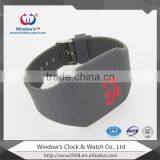 New Arrive Colorful Rubber Jelly Digital Watches Women Ladies Girl Men Reflective Mirror Wrist Led Watch thumbnail-4