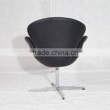 Arne Jacobsen Leather Rotatory Chair Swan Chair Full Leather Design thumbnail-6