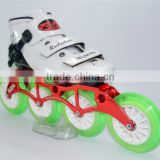 Professional Carbon shell Speed skating shoes inlinr Racing white color skating shoes Inline Skate Shoes Roller Skate