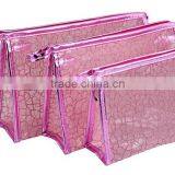 High-end Customized Zipper Mesh Cosmetic Bag,Transparent Travel Pouch Mesh thumbnail-6