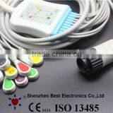 Kanz Delta 3 Plus EKG Cable and Leadwires IEC Snap Round 16pin Connector Quality Choice