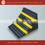 Yellow Reflector Heavy-Duty Rubber Wheel Chock Stopper