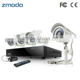 Zmodo Outdoor 600TVL Camera 4CH Full D1 CCTV DVR Kit