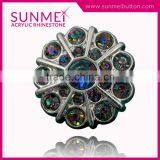 Made in Taiwan Acrylic Crystal Rhinestone Button Garment Accessories