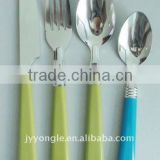 hot sales color handle plastic cutlery