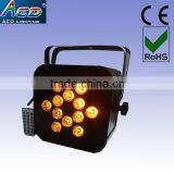 12*5in1 RGBWA Remote Control Battery Powered Wireless Dmx Led Par Uplight