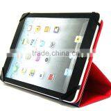 Two Side Silicone Leather Three Folder Rotating Stand Leather Case for Tablet pc thumbnail-6