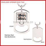 Fashion Stainless Steel Pendant Bottle Opener With Lioin Dog Tag thumbnail-1