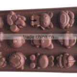 Cartoon 3D Animal Elephant Silicone Mold Cake Decorating Mold For Chocolate Soap Candy Arts & Crafts thumbnail-2