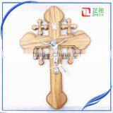 Christian Art Gifts Holy Cross Wood Design thumbnail-1