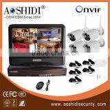 Home Mobile Phone 2.4G Wireless 4Ch Wifi Security Camera Kit With NVR thumbnail-2