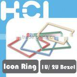 For Icon Ring for 1U/ 2U Bezel Colorful Wall Icon Ring