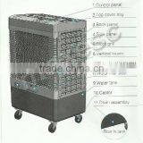 Down Discharge 3 Sides Cooling Pads Portable Desert Cooler Portable Air Cooler Without Freon thumbnail-1